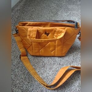 Lug Dory Mini Crossbody Bag in Amber Yellow, EUC